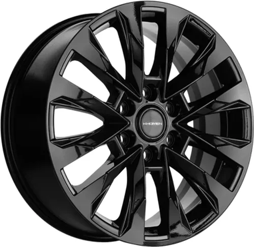 Khomen Wheels KHW2010 (Chevrolet Tahoe) 8x20 6x139.7 ET -28 Dia 78.1 Black-FP