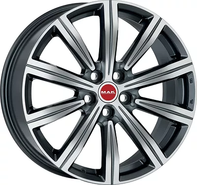 Mak Birmingham 9.5x22 5x120 ET 35 Dia 64.1 Gloss Black