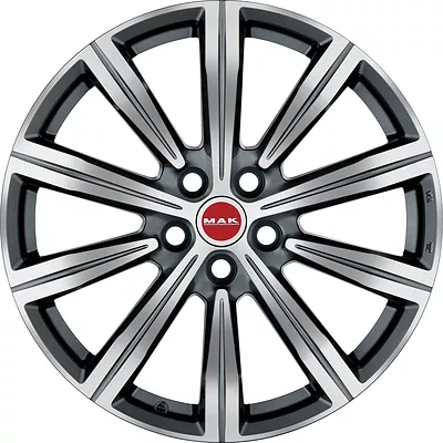 Mak Birmingham 9.5x22 5x120 ET 35 Dia 64.1 Gloss Black
