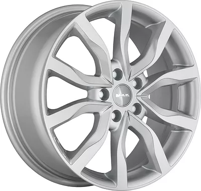 Mak Highlands 9.5x21 5x120 ET 49 Dia 72.6 silver