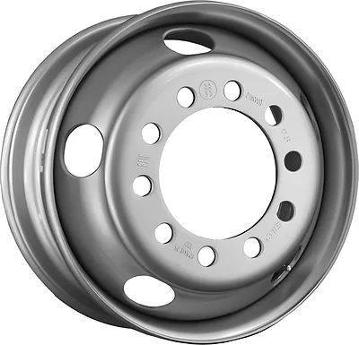 SRW 10/225/176/135 6x17.5 10x225 ET 135 Dia 176 Silver