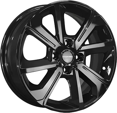 Khomen Wheels KHW1501 (Lada Granta) 6x15 4x98 ET 36 Dia 58.6 Black-FP